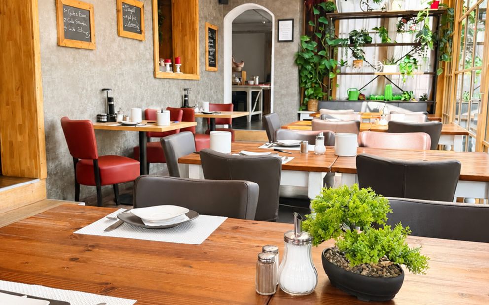 Die Räumlichkeiten des Restaurants Wintergarten